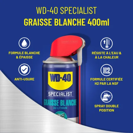 Graisse Blanche au Lithium WD-40 Specialist 400 ml